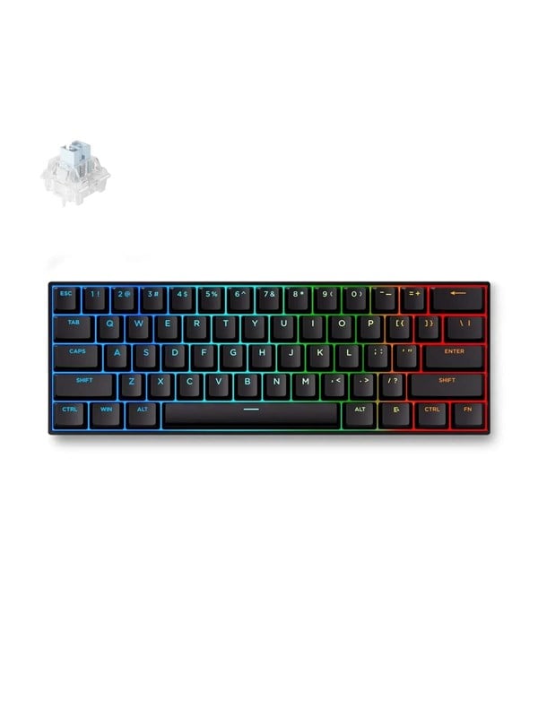 MCHOSE Ace 60 Pro Ice Blue Magnetic Hall Effect - Gaming Tastatur (TKL) - 60% - Englisch (US) - Schwarz