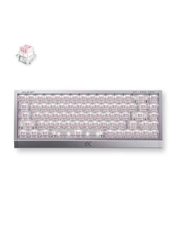 MCHOSE Ace 68 GT Mount Tai Magnetic Hall Effect - Gaming Tastatur (TKL) - 65% - Englisch (US) - Silber