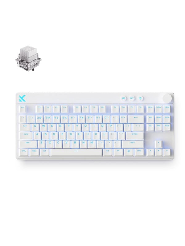 MCHOSE Mix 87 Mount Tai Magnetic Hall Effect - Gaming Tastatur (TKL) - 80% - Englisch (US) - Weiss