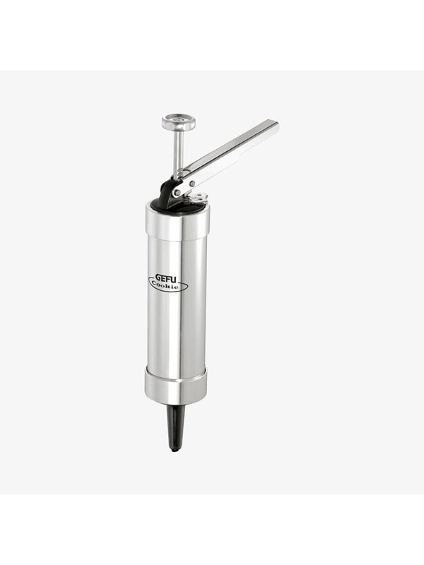 Gebäckpresse GEFU COOKIE silber B6cm L215cm T6cm Ø5cm Aluminium Kunststoff Gebäckpressen vielseitig präzise Dekoration robust und langlebig