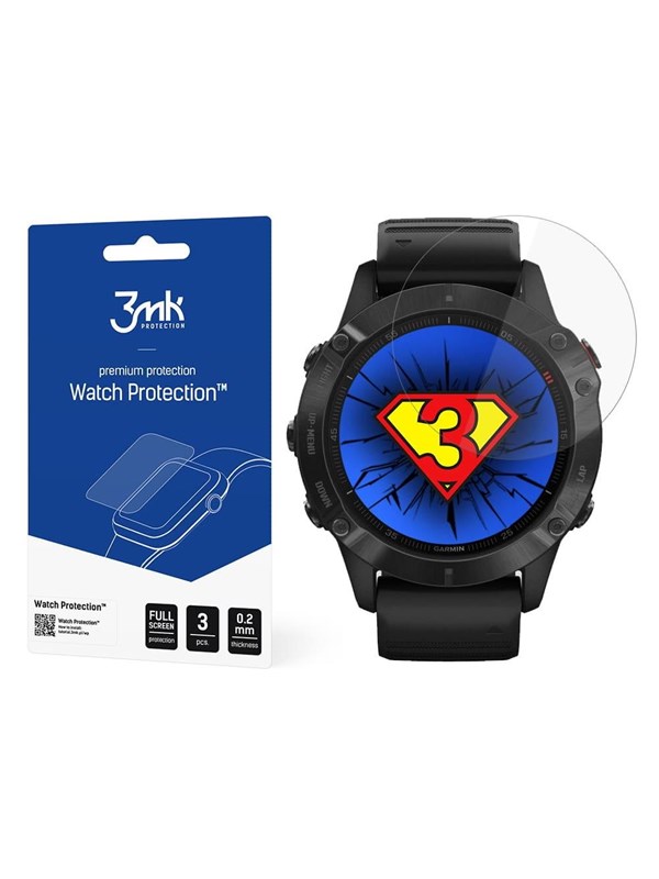 Image of 3mk Garmin Fenix 6 Pro - Watch Protection v. FlexibleGlass Lite