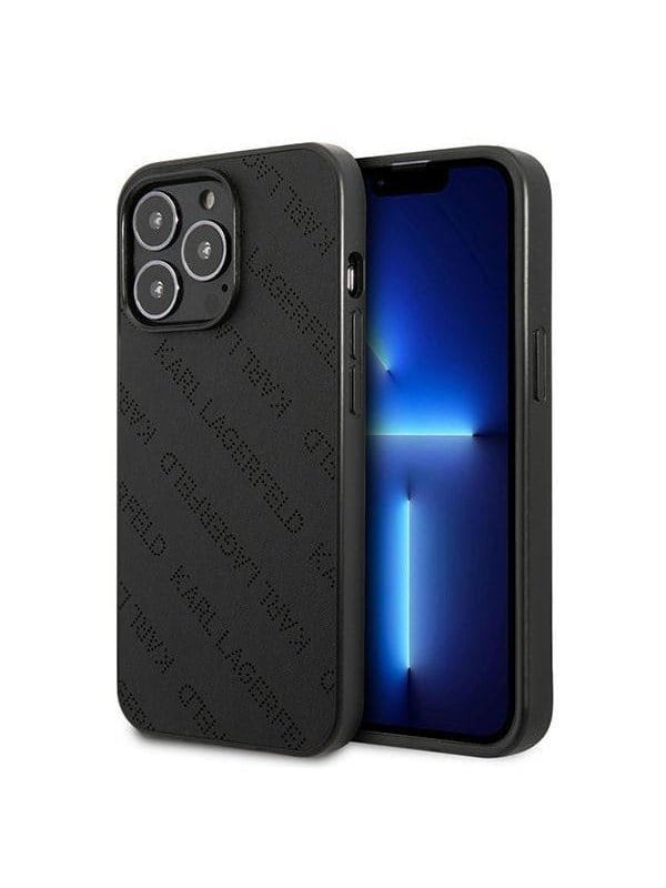 Karl Lagerfeld Perforated Allover Case for iPhone 13 Pro  13 61 - Black