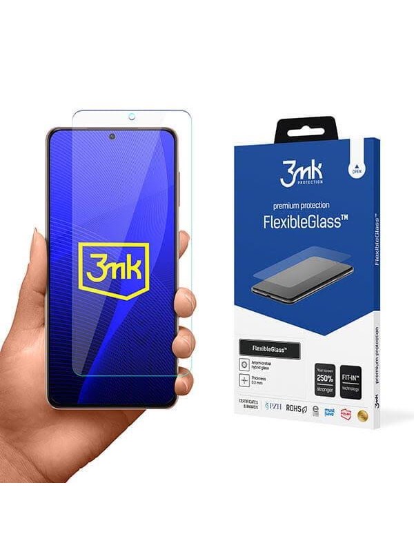 3mk Flexible Glass Panzerglas do Samsung Galaxy S21 + Plus, 9H Härte Panzerglasfolie