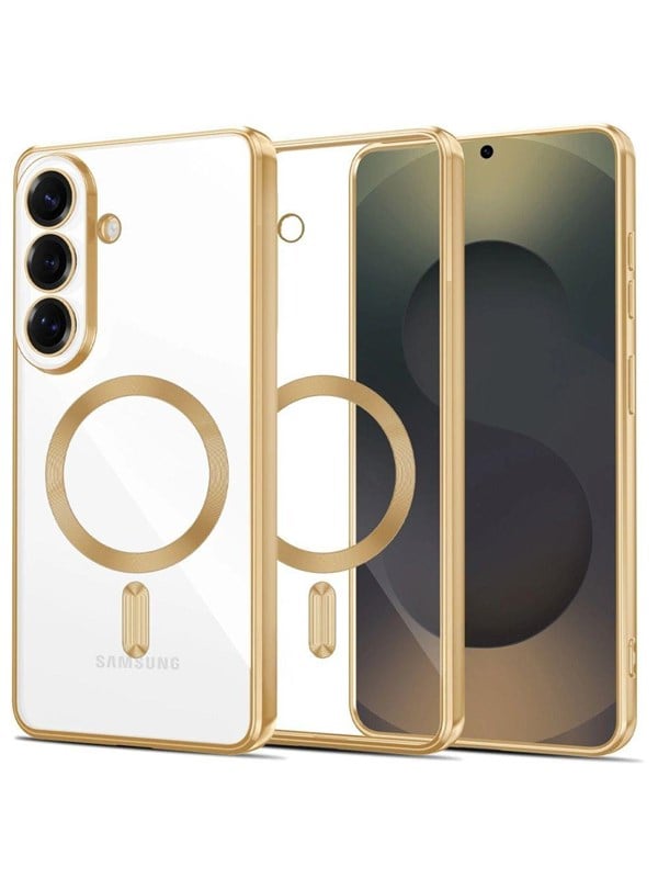Tech-Protect  MagFlex Case for Samsung Galaxy S26 - Clear Gold