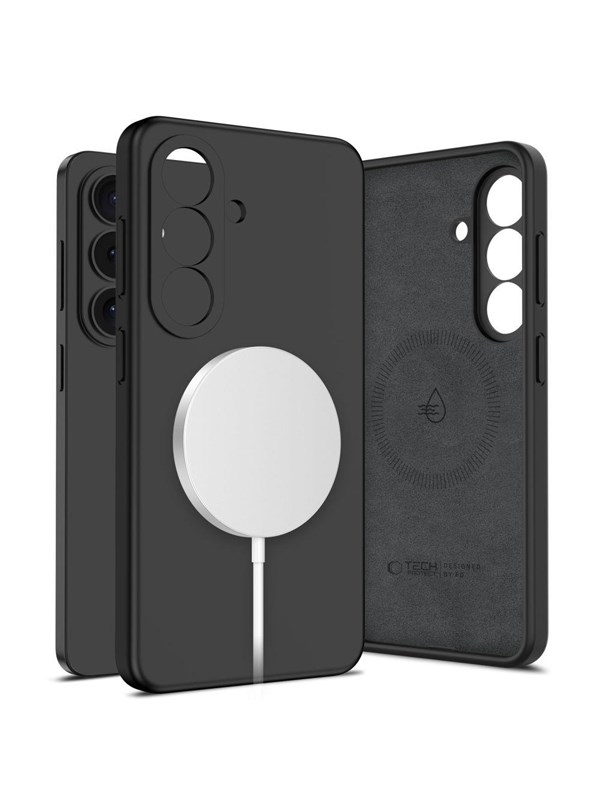 Tech-Protect Silicone MagSafe Case for Samsung Galaxy S26 - Black