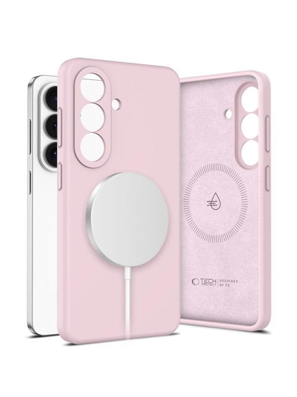 Tech-Protect  Silicone MagSafe Case for Samsung Galaxy S26 - Pink
