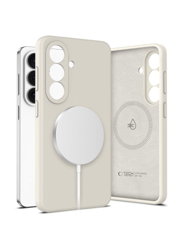 Tech-Protect  Silicone MagSafe Case for Samsung Galaxy S26 - Beige