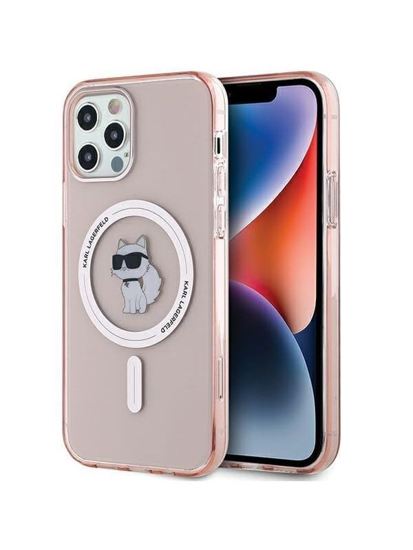 Karl Lagerfeld IML Choupette MagSafe case for iPhone 12/12 Pro - pink