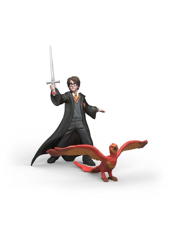 Wizarding World Harry Potter Harry & Fawkes mit Schwert, Spielfigur