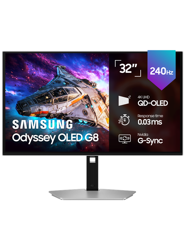 Samsung Schwarz Monitor G80sh 32" Ultrahd 4K 240Hz Oled Freesync Premium Pro Hdr10+ Höhenverstellbar - Bild 2