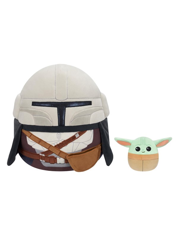 Squishmallows Mehrfarbig 30 Cm Mandalorian And 9 Cm Grogu (30 Cm) - Image 2