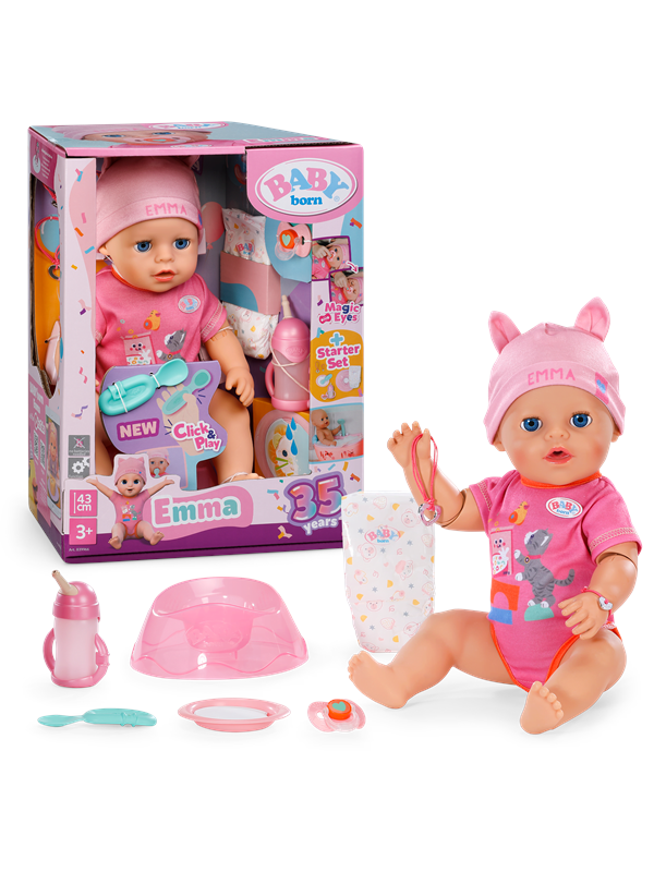 Baby Born Emma Click & Play 43cm