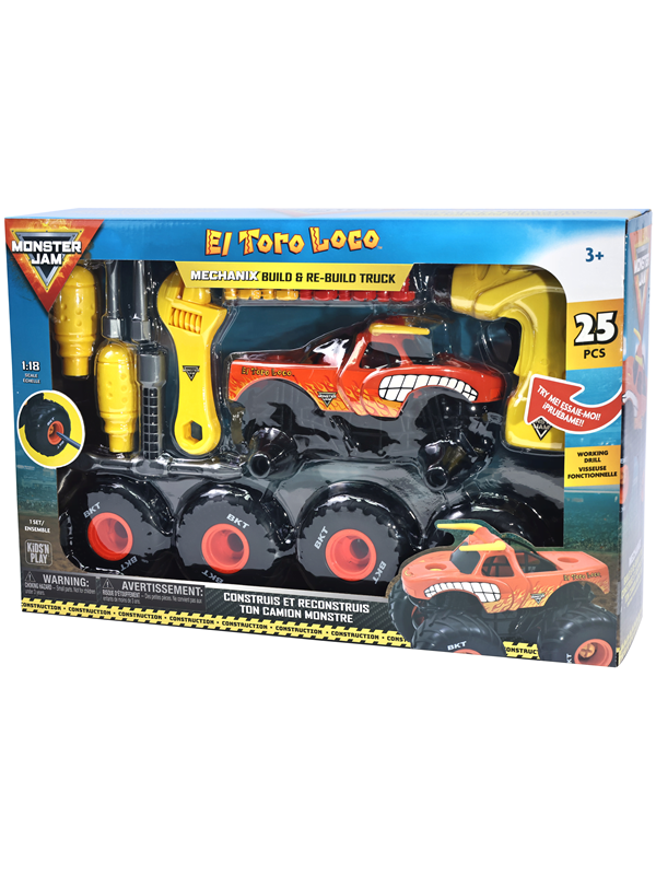 Monster Jam Mechanix 118 Build N ReBuild  El Toro