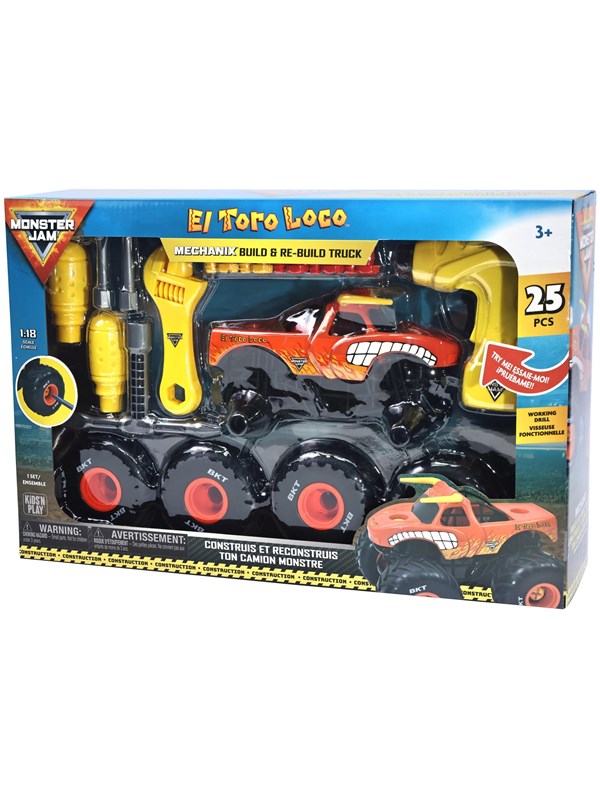 Monster Jam Mechanix 1:18 Build N ReBuild El Toro