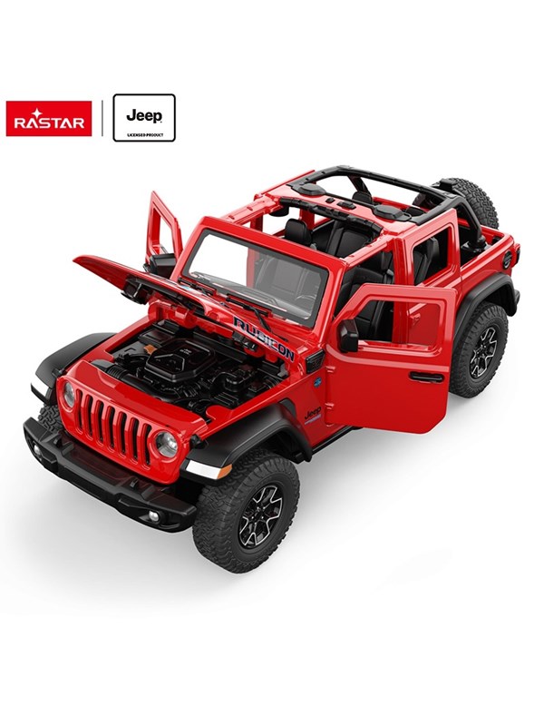 RASTAR Die cast 132 Jeep Wrangler Rubicon 4xe Red