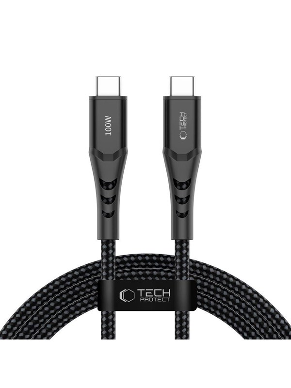 Tech-Protect Ultraboost UB11T USB-C / USB-C PD 100W / QC3.0 200 cm Cable - Black