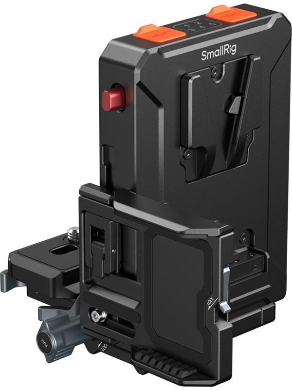 Image of SmallRig 5899 Intelligent V-Mount Battery Adapter Plate Compatible with Arca-Swiss
