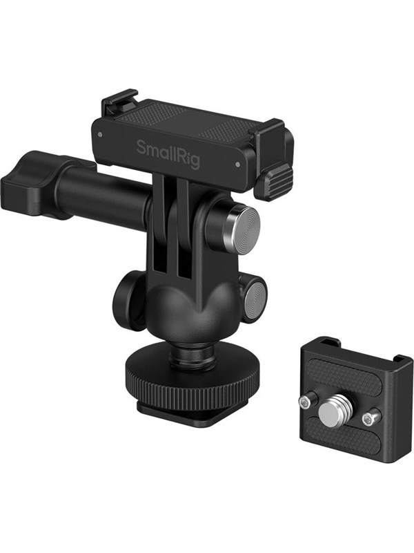 Adaptador de liberación rápida SmallRig con soporte de zapata fría y mini cabezal esférico para DJI Osmo Action 6 / Nano 6396