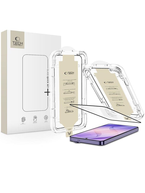 Tech-Protect Quick Set AR Anti-Reflective Glass for Samsung Galaxy S26 Ultra - Black