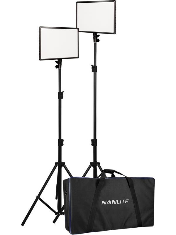 Nanlite LumiPad 25 LED 2 Light kit with stand and bag