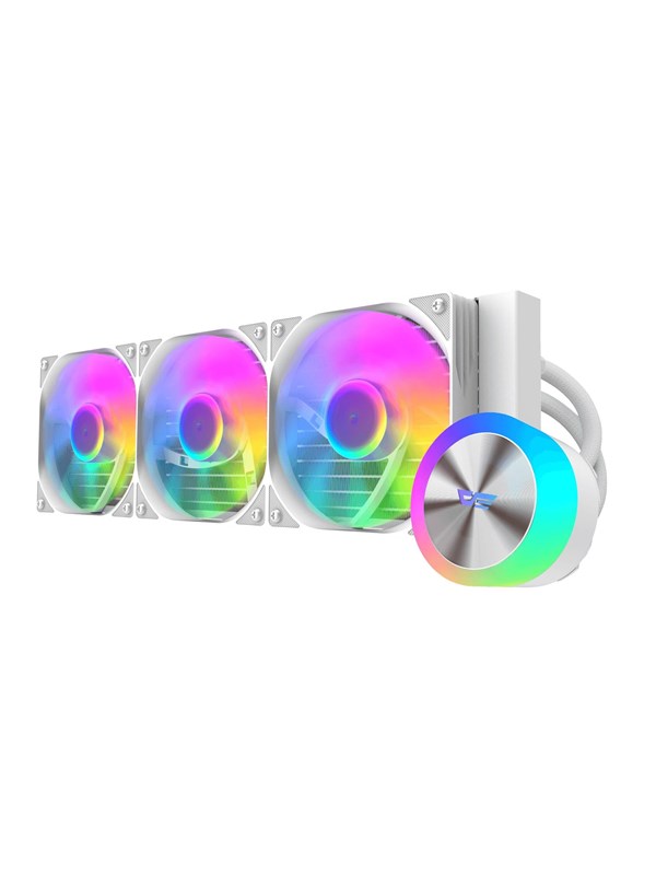 Wasserkühlung Darkflash DG360 360mm 3 Lüfter ARGB Weiß