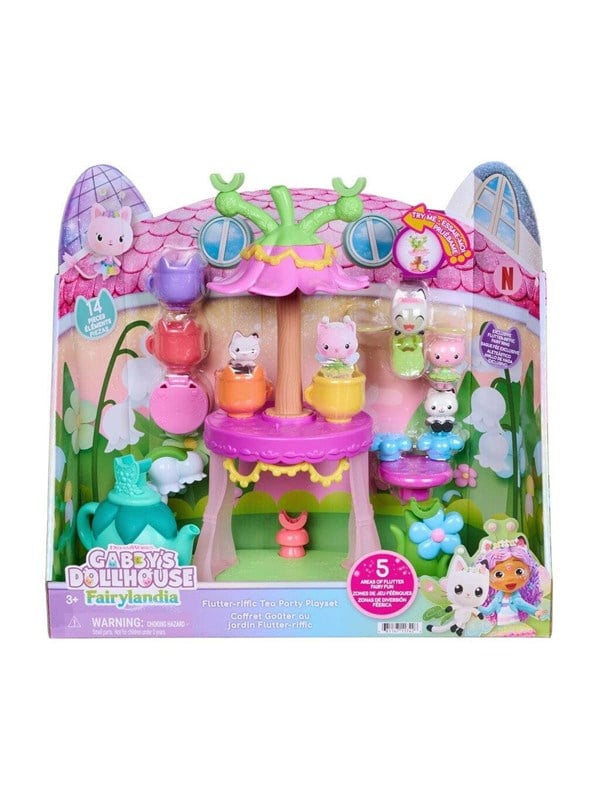 Image of Gabby's Dollhouse Flutterriffic Tea Party Playset