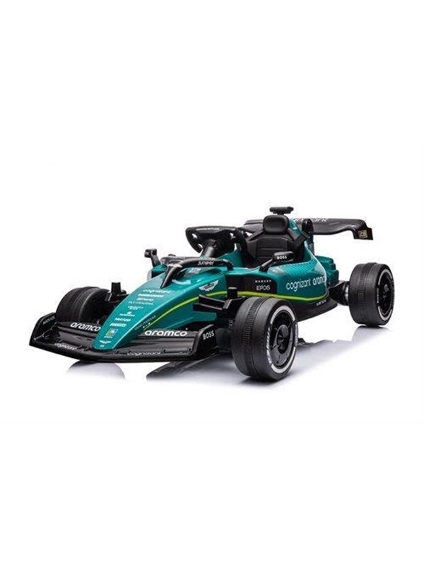 Aston Martin F1 24V Ride-On Car with Leather Seat & Rubber Tires