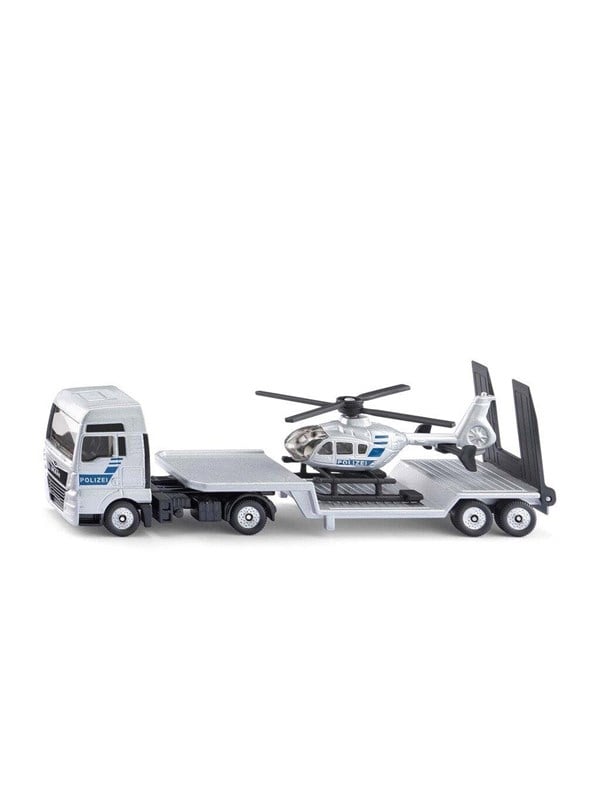 SIKU 187 MAN Truck With Police Helicopter