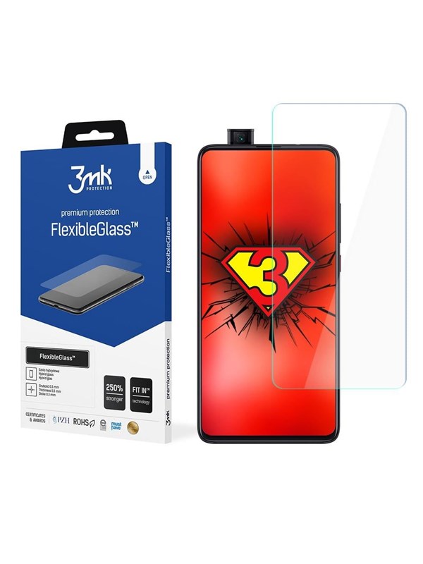 Image of 3mk FlexibleGlass Special Edition Hybrid Glass on Xiaomi Mi 9T