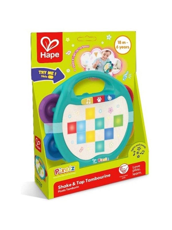 Hape Pixelz Shake  Tap Tambourine