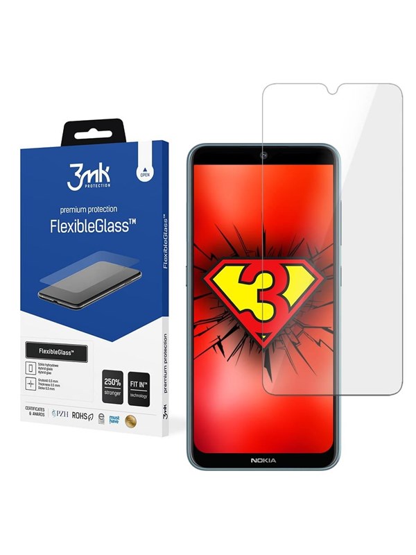 Image of 3mk FlexibleGlass Hybrid Glass for Nokia 7.2