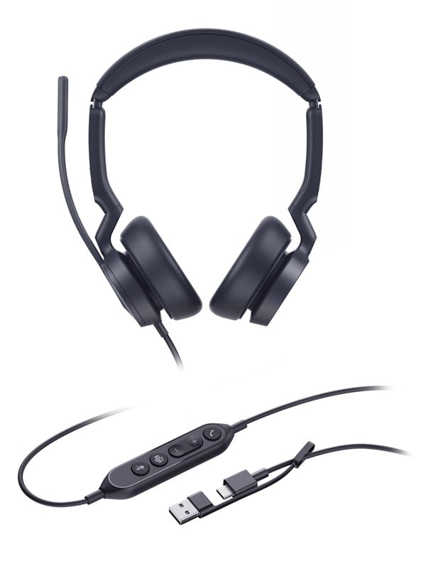 Yealink kabelgebundenes Headset UH46 Dual Teams USB-C/A Adapter schwarz BRANDNEU - Bild 7