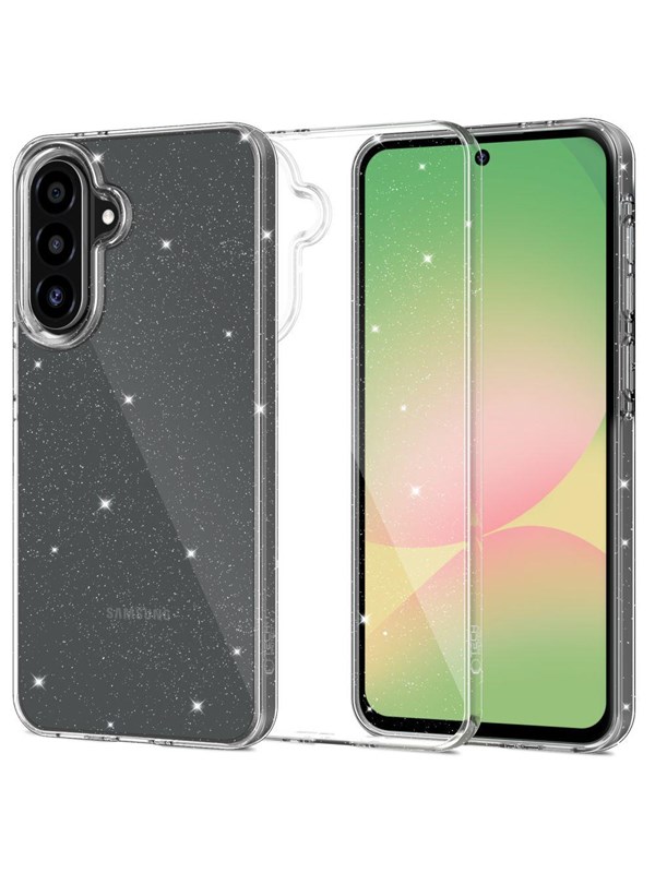 Tech-Protect FlexAir Case for Samsung Galaxy A57 5G - Clear Glitter