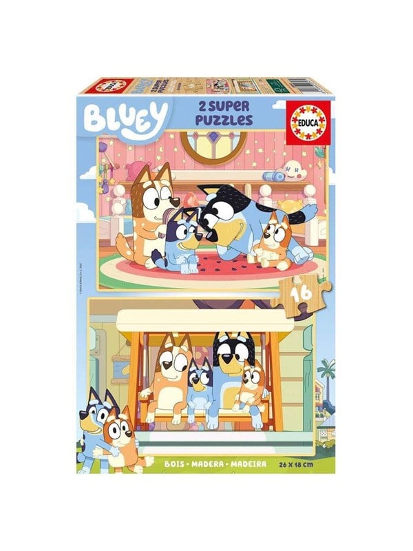 Educa 2X16 Bluey Holz