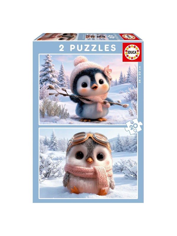 Educa 2X20 Cute Penguins