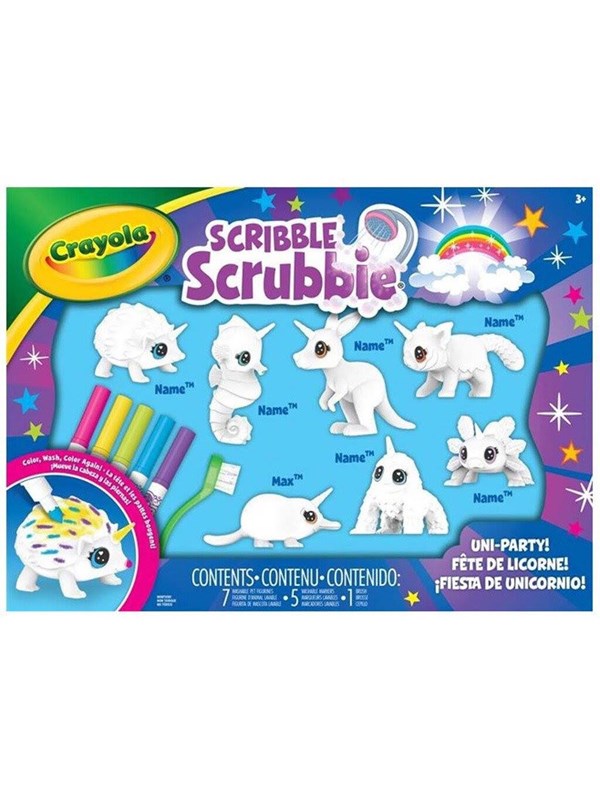 Crayola Scribble Scrubbie Unipets w/7 pets