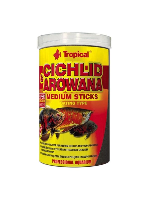 Tropical Cichlid & Arowana Medium Sticks 1000 ml. / 360 g.