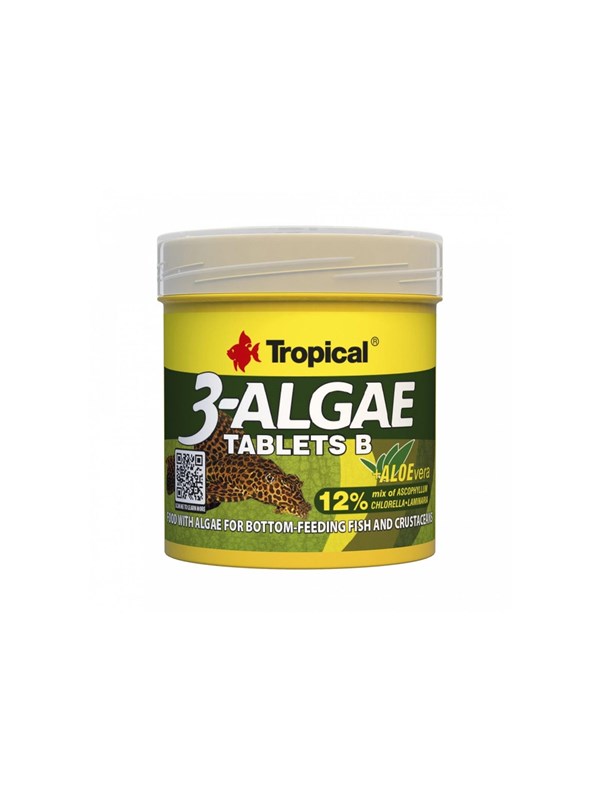 Tropical 3-Algae Tablets B 50 ml. / 36 g. ca. 200 stk.