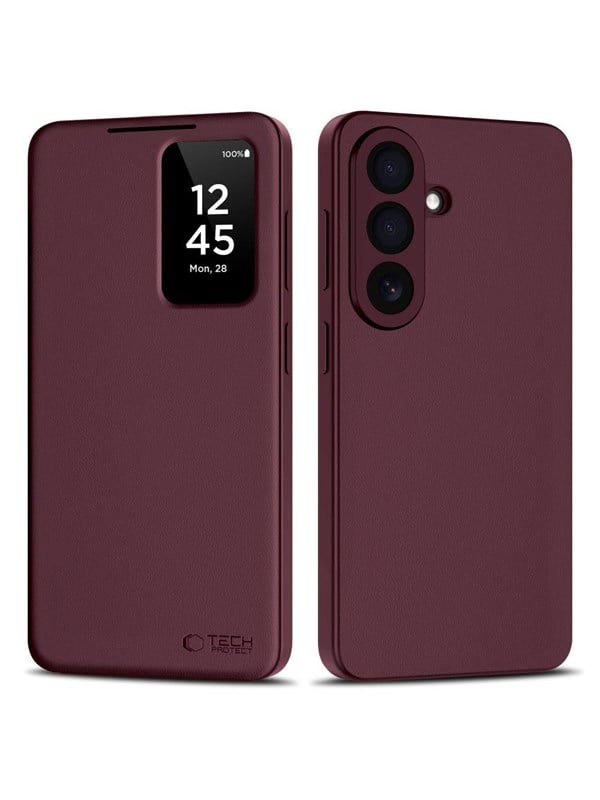 Tech-Protect Smart Wallet Case for Samsung Galaxy A57 5G - Burgundy