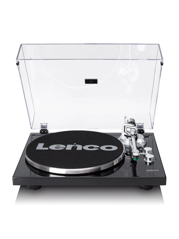 Plattenspieler mit Bluetooth - Metall-Plattenspieler Tonarm und Gegengewicht - Expertise line - LBT-215BK - Piano Black