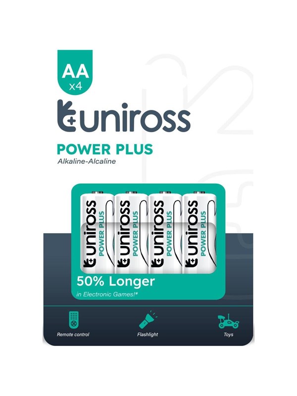 UNiROSS Multipakke Power Plus Alkaline AA 40 Pack