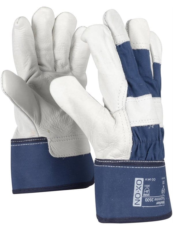 OX-ON Supreme 2600 Arbeitshandschuh weiß/blau - Größe 9