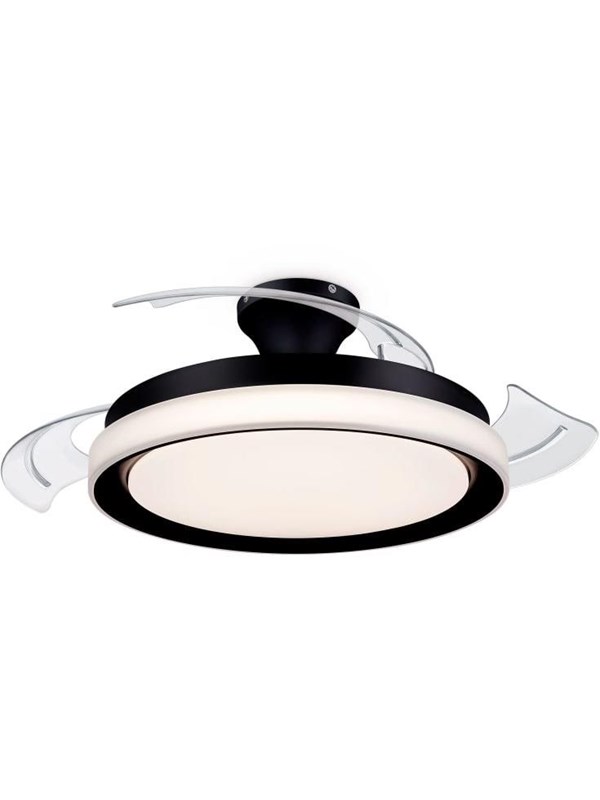 Philips LED-Deckenventilator Bliss schwarz/weiß, DC, leise