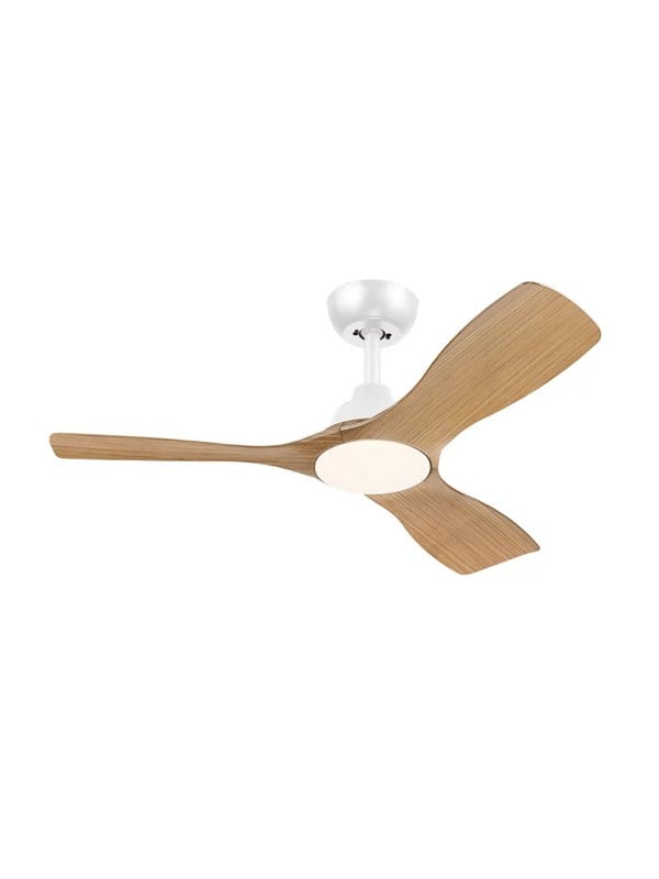 Philips LED-Ventilator Olas, Ø 106cm, holz/weiß, CCT, DC