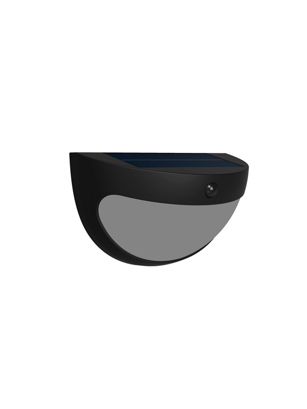 Philips LED-Solarwandleuchte Swyn, schwarz, Sensor, IP44