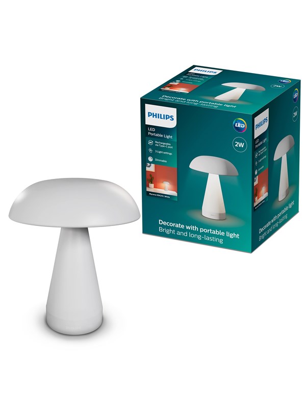Philips 8721103148469 LED-Akku-Tischlampe LED LED fest eingebaut 3 W Weiß