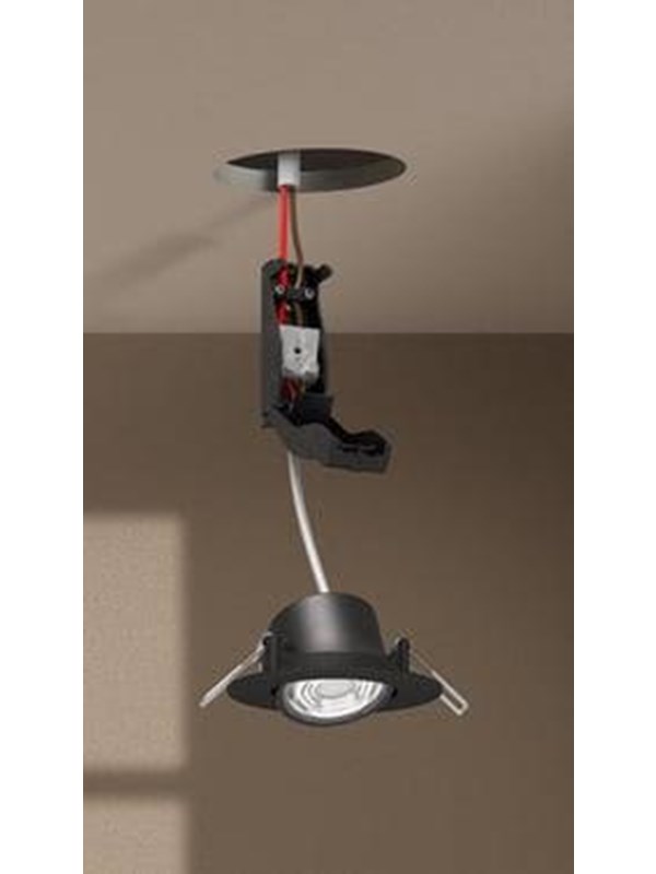 Philips Cilantro Einbaustrahler Step Dim 5W 2700K schwarz
