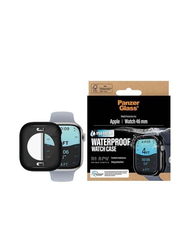 PanzerGlass Waterproof Full Body Case Black Apple Watch Series 11  10  46mm
