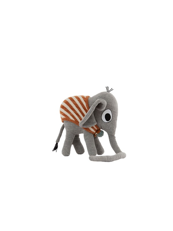 Mini-Plüschspielzeug aus Baumwolle und Polyester OYOY Living Design Henry l´éléphant
