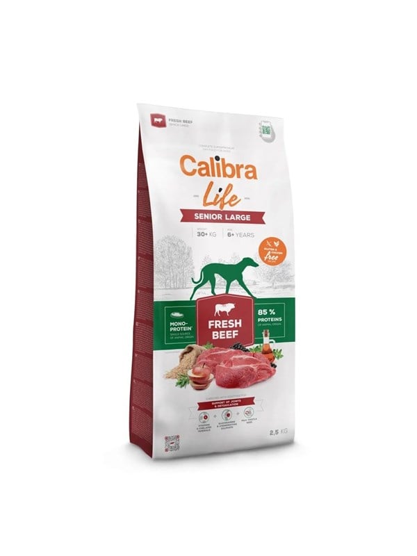 Calibra Life Senior Large Fresh Beef - dry dog food - 12kg